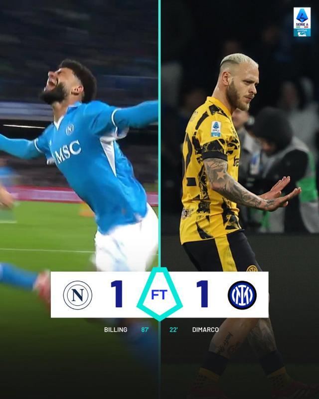 【意甲】迪马尔科任意球世界波，国米1比1那不勒斯