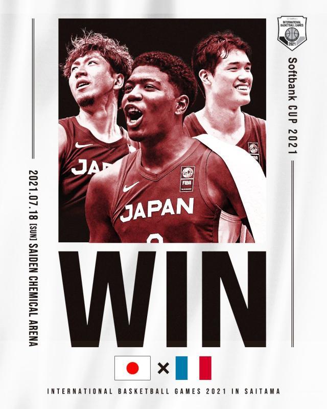 中国娱乐-日本男篮击败全主力法国 八村渡边合砍37+16